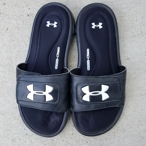4d foam under armour slides
